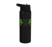 Taking a Break from The Grind Vacation Mode Soft Life Quote Stainless Steel Insulated Water Bottle