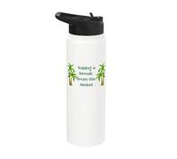 Taking a Break from The Grind Vacation Mode Soft Life Quote Stainless Steel Insulated Water Bottle
