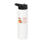 Taking a Break from The Grind Vacation Mode Soft Life Quote Stainless Steel Insulated Water Bottle