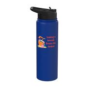 Taking a Break from The Grind Vacation Mode Soft Life Quote Stainless Steel Insulated Water Bottle