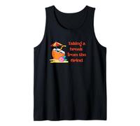 Taking a Break from The Grind Vacation Mode Soft Life Quote Tank Top