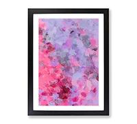 Taking Action Abstract Framed Wall Art Print A2 Black