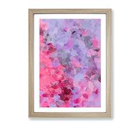 Taking Action Abstract Framed Wall Art Print A2 Oak