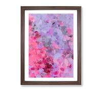 Taking Action Abstract Framed Wall Art Print A2 Walnut