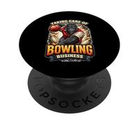 Taking Care of Bowling Gorilla Ape Bowling League Team Night PopSockets Adhesive PopGrip