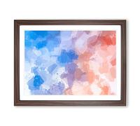 Taking Chances In Abstract Modern Art Framed Print | A2 Walnut Framed Wall Art | Ready to Hang | Abstract Fantasy Picture | Living Room Bedroom Lounge Office