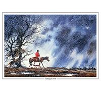 "Taking Cover" by Norman Thelwell A5 fox hunting greeting card with envelope