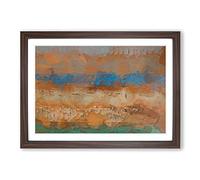 Taking It Easy in Abstract Framed Print | A2 Walnut Framed Wall Art | Ready to Hang | Abstract Fantasy Picture | Living Room Bedroom Lounge Office