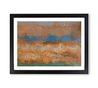 Taking It Easy In Abstract Modern Art Framed Print | A3 Black Framed Wall Art | Ready to Hang | Abstract Fantasy Picture | Living Room Bedroom Lounge Office