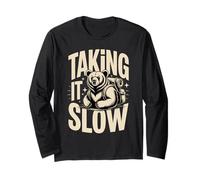 Taking It Slow Hiking Bear Camping Long Sleeve T-Shirt