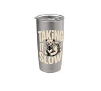 Taking It Slow Hiking Bear Camping Stainless Steel Insulated Tumbler