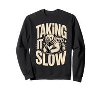 Taking It Slow Hiking Bear Camping Sweatshirt