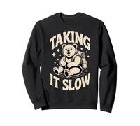 Taking It Slow Hiking Bear Camping Sweatshirt