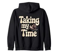 Taking My Time Snail Zip Hoodie