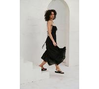 Taking Sides Maxi Dress by free-est at Free People in Black, Size: Large - female