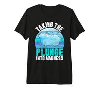 Taking The Plunge into Madness Ice Bath Premium T-Shirt
