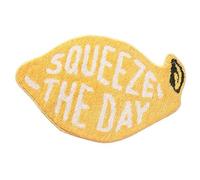 Takingup 46x76cm Bath Mat, Non Slip Absorbent Lemon Shape Bathroom Rug Carpet for Kitchen Doorway Shower Floor, Yellow, Lemon Shape Bath Mat