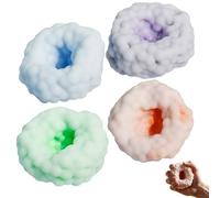 Takingup 4Pcs Crunchy Stress Ball, Squish Fidget Toys with Stretch & Squeeze, Soft Sensory Balls for Stress Relief, DIY Creative Fun for Kids & Adults Balls Squeeze