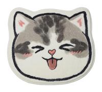 Takingup Cat Shaped Rug Funny Cartoon Tufted Rug, Irregular Water Absorption Non-Slip Floor Mat for Bedroom Hallway Gate Shop Decor Style2