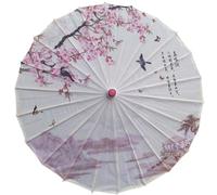Takingup Chinese Parasol Umbrella Classical Rainproof Multi-color Paper Bamboo Painted Oiled Paper for Cosplay Photo Shoots Stage, Chinese Umbrella