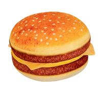 Takingup Hamburger Plush, Hamburger Pillow Plush, Ultra Soft Cheeseburger Throw Pillow for Couch, Cute Burger Toy & Comfortable Nap Cushion for Adults and Kids