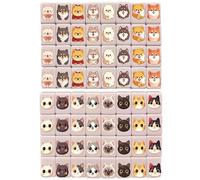 Takingup Kids Mahjong Set - 65 Pcs Memory Matching Tile Game with US Flag & Animal Patterns, Portable Travel Mahjong Tiles for Family Game Night, Learning Board Games for Children -