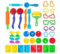 Takingup Playdough Tools, Colourful Funny DIY Playdough Sets for Kids Ages 4-8 Easy to Use & Clean Play Dough Sets for Ages 2-4 Playing Supplies, Style 2 Set