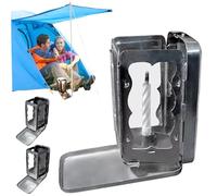 Takingup Pocket Candle Lantern 2Pcs Folding Portable Outdoor Travel Candle Lamp with Hinged Door Practical Gear for Camping Hiking Emergency - Folding Pocket Lantern