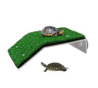 Takingup Turtle Basking with Suction Cup Bear Up To 2Kg Resin Turtle Climb Ladder Resting Terrace Tank Accessories for Reptile Frog Terrapin Ramp