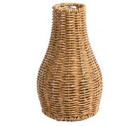 Takingup Woven Vase, 10 Inch Hand Woven Rattan Wicker Vase for Home Decor, Rustic Basket Vases for Table Centerpiece, Dried Flowers
