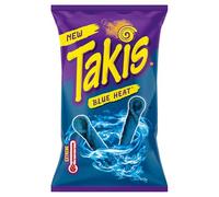 Takis Blue Heat Seasoned Chilli and Lime Flavour Fried Corn Snack, 180g