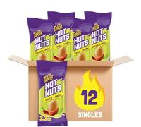 Takis Hot Nuts Flare Double Crunch Peanuts Chili Pepper Lime Flavored Spicy Peanuts Multipack 12 Individual Bags 90ml Each