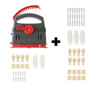 Takker Easy One-Step Hardwall Picture Frame Hanging Tool Kit 78 Pieces Included