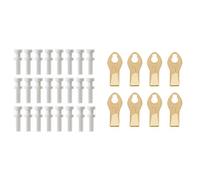 Takker Hardwall Refill Pack of 24 and 8 x Takker Picture Hooks - Hang Up to 12kgs - for Plaster Brick Ceramic Tiles Wood and Plasterboard - for Pictures Canvas Utensils and Tools