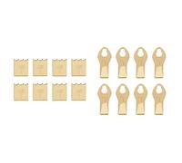 Takker Picture Hooks x 8 and Canvas Print Hangers x 8 - Compatible with Takker Hanging Tool - For Prints, Clocks, Cards, Decorations, Utensils and Tools
