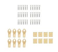 Takker Refill Accessory Kit Set - 36 Takker Refills, 8 x Picture Hooks, 8 x Canvas Hangers - for Drywall, Plasterboard Wood & Fencing, Hanging Pictures Canvas Prints Clocks Kitchen Utensils and Tools