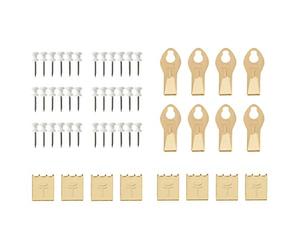 Takker Refill Pack - 36 Picture Hooks, 8 Hooks, 8 Canvas Print Hangers Compatible With Hanging Tool for Pictures, Clocks, Decorations