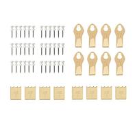 Takker Refill Pack of 52 Includes 36x Takker Picture Hooks, 8X Picture Hooks and 8X Canvas Print Hangers Compatible with Picture Hanging Tool - for Pictures Clocks Decorations
