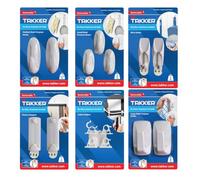 Takker - Removable Adhesive Hooks Mix Pack 15 Medium Small Multi-Purpose Hook Picture Hanger Wire Tidy