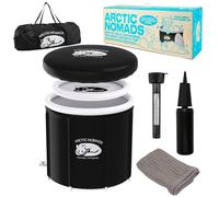 TAKKO LIVIN Ice Bath Arctic Nomads Inflatable Adult XL (90 Ø)+Storage Bag+Ice Cube+Thermometer|Ice Bath Towel 100% Cotton Gift Activation Focus Performance