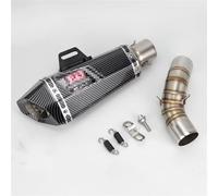 TAKOIL For Kawasaki Z900 2020-2021 Z900 2020 2021 Motorcycle Exhuast Middle Link Pipe Yoshimura Escape Muffler DB Killer Slip-on softail exhaust (Color : A4)