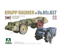 Takom 05007 KRUPP RAUMER + VsKfz.617 Plastic Model Kit 1:72 Scale FREE POSTAGE