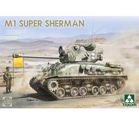 Takom 1:35 Scale Post WWII M1 Super Sherman Medium Tank Plastic Model Kit - 2206