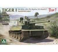 TAKOM - Model Tank Sd.kfz.181 Pz.kfw.vi.ausf.e Tiger I Experimental Project 3 In 1 |takom|2192| 1:35 Model Char Promo