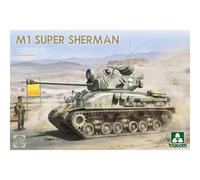 Takom 1:35 Scale Post WWII M1 Super Sherman Medium Tank Plastic Model Kit - 2206