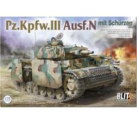 TAKOM 1:35 Panzer III Ausf. N - with side skirts Model Military Kit