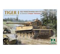 TAKOM - Model Tank Tiger I Early Production with Steel Wheels W/zimmerit SD.kfz. 181 Pz.kpfw. VI Ausf. E Gruppe fehrmann 2202| 1:35 Model Char Promo
