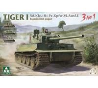 TAKOM - Model Tank Sd.kfz.181 Pz.kfw.vi.ausf.e Tiger I Experimental Project 3 In 1 |takom|2192| 1:35 Model Char Promo
