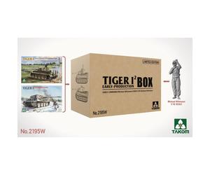 Takom 1:35 TIGER I BIG BOX 2 kits & 1:16 Michael Wittmann figure Model Kit