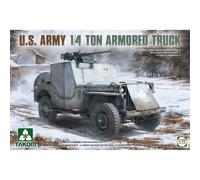Takom 2131 US Army 1/4 Ton Armored Truck 1/35 Scale Plastic Kit T48 Post